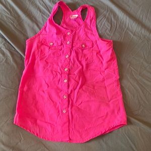 Pink button up size 10